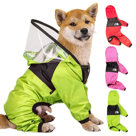 Waterproof Raincoat with Hood for Dogs